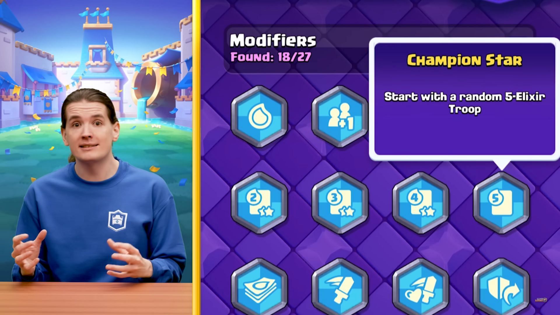 Different modifiers in this game mode (Image via Supercell)